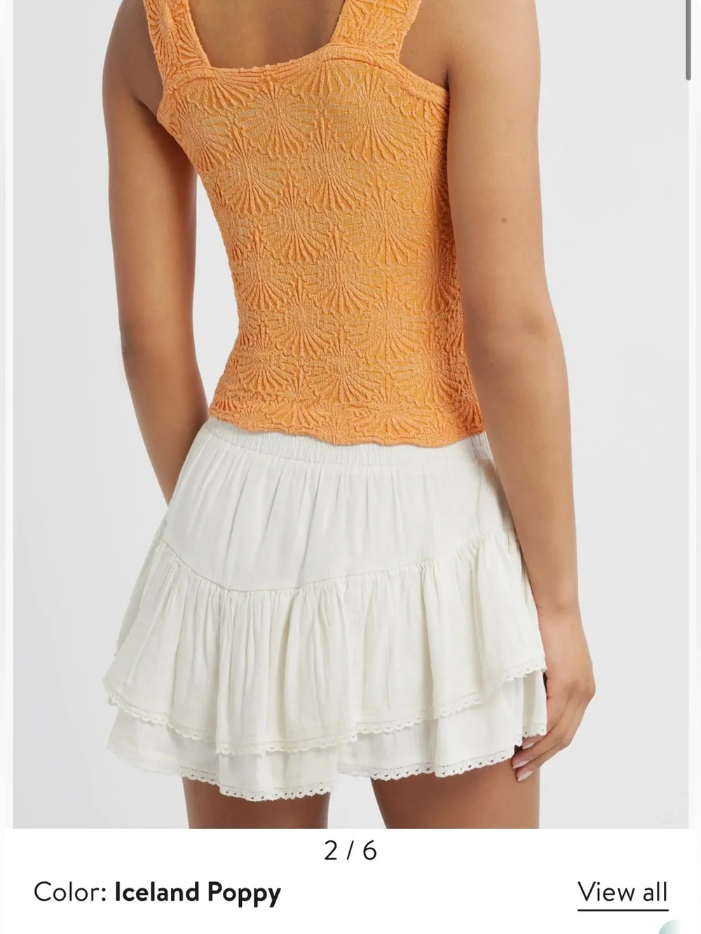 NWOT Free People Love Letter Floral Knit Cami